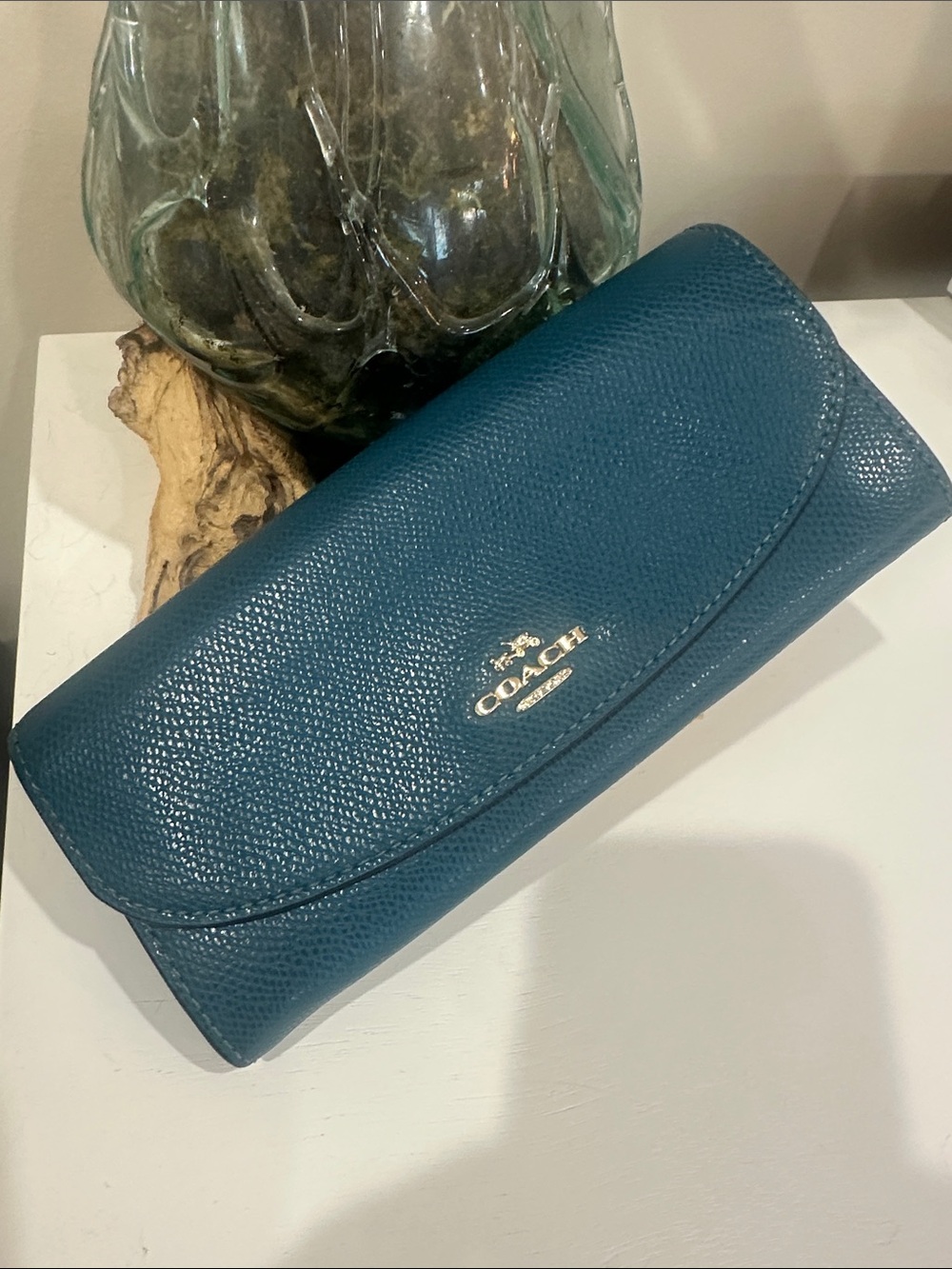 Coach Saffiano Leather Continental Wallet